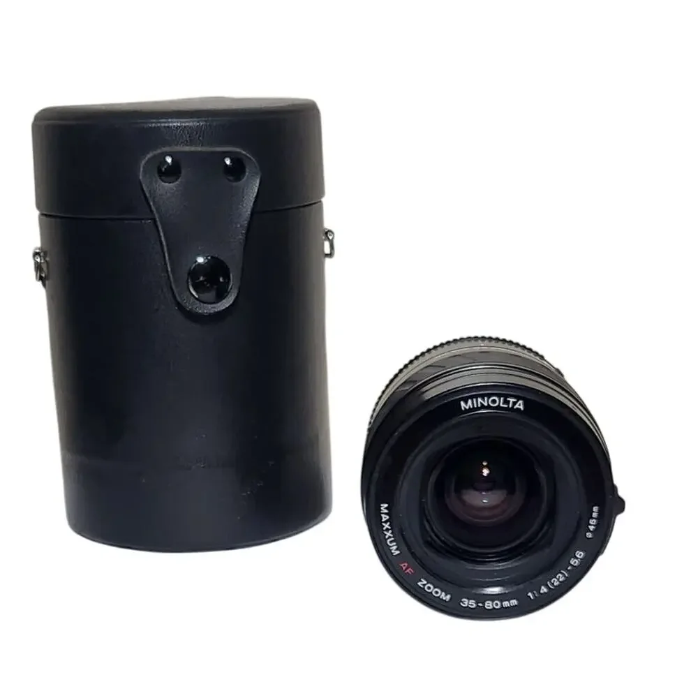 Minolta Maxxum AF Zoom 35-80MM 1:4 (22) -5.6 Lens With Carrying Case Pre-owned